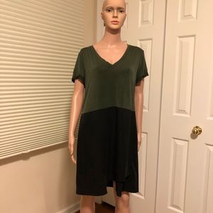 NWT Anthropologie Dolan Color Block Dress L
